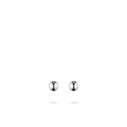 14ct White Gold Ball Stud Earrings | 4mm - John Ross Jewellers