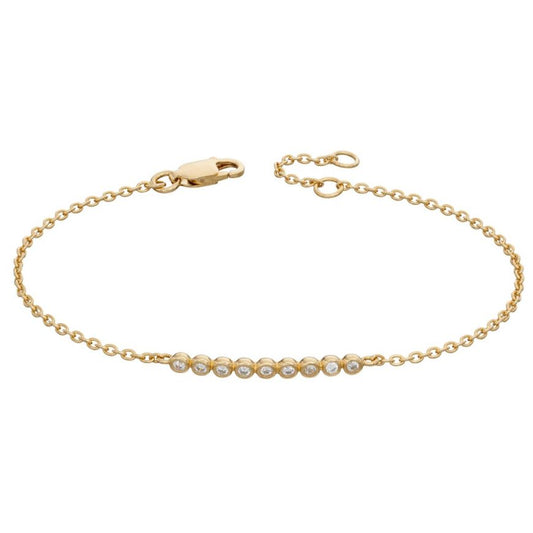 Sunshine Millgrain CZ Bracelet - John Ross Jewellers