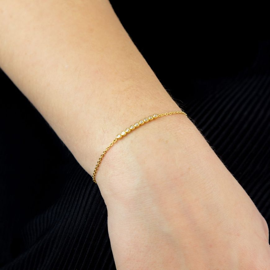 Sunshine Millgrain CZ Bracelet - John Ross Jewellers