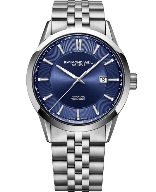 Raymond Weil FREELANCER Automatic 42mm Stainless steel, Blue Dial - John Ross Jewellers