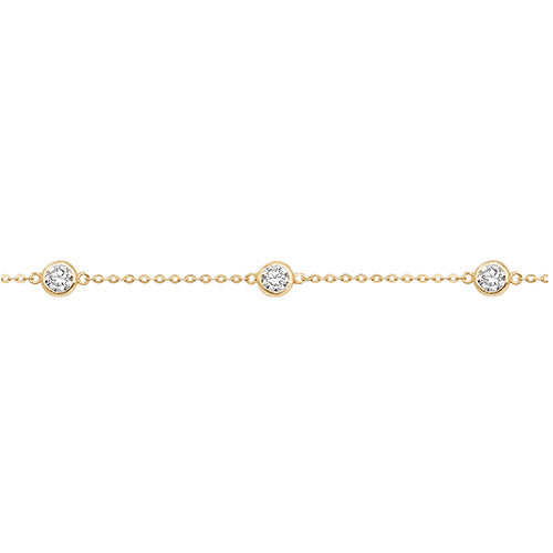 9ct Gold CZ Bracelet - John Ross Jewellers