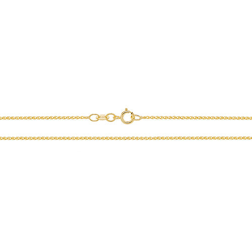9ct Gold Diamond Cut Wheat Chain - John Ross Jewellers