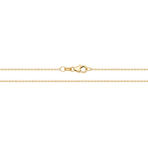 9ct Gold Diamond Cut Trace Chain - John Ross Jewellers