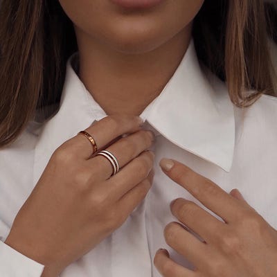 Daniel Wellington Classic Rose Gold Ring - John Ross Jewellers