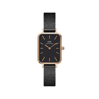 Daniel Wellington Watch Quadro Pressed Ashfield | Black - John Ross Jewellers