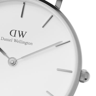 Daniel Wellington Watch Petite 32mm Sterling Silver White - John Ross Jewellers