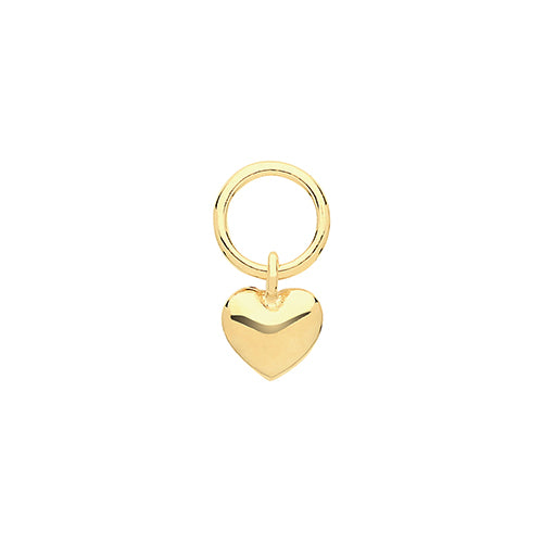 Ear Candy 9ct Gold Heart Earring Charm - John Ross Jewellers