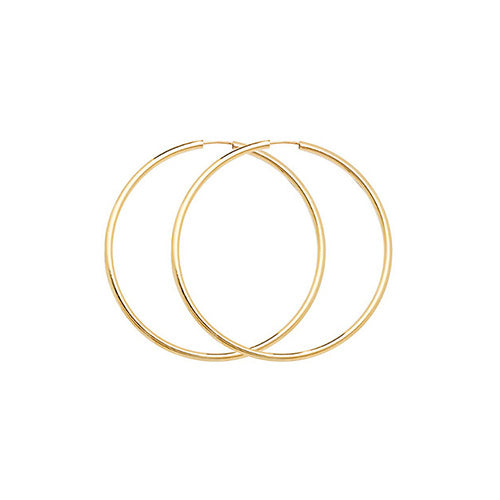 9ct Gold 25mm Sleeper Earrings - John Ross Jewellers