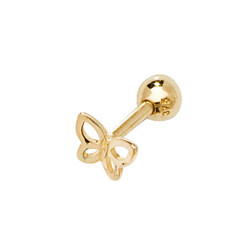 Ear Candy 9ct Gold Butterfly Cartilage Stud - John Ross Jewellers