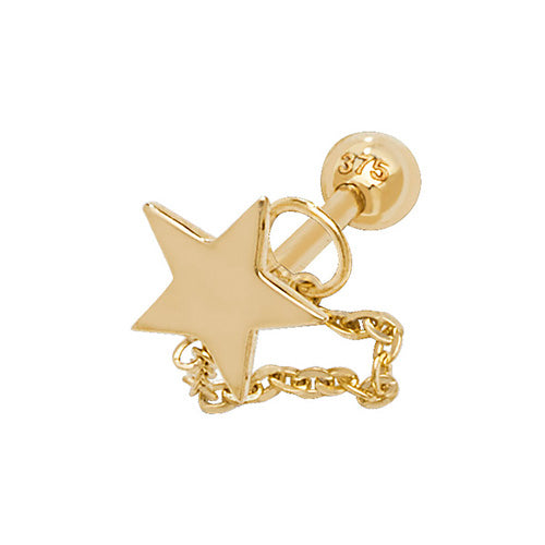 Ear Candy 9ct Gold Star Wrap Cartilage Stud - John Ross Jewellers