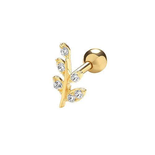 Ear Candy 9ct Gold Branch Cartilage Stud - John Ross Jewellers