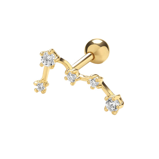 Ear Candy 9ct Gold Constellation Cartilage Stud - John Ross Jewellers