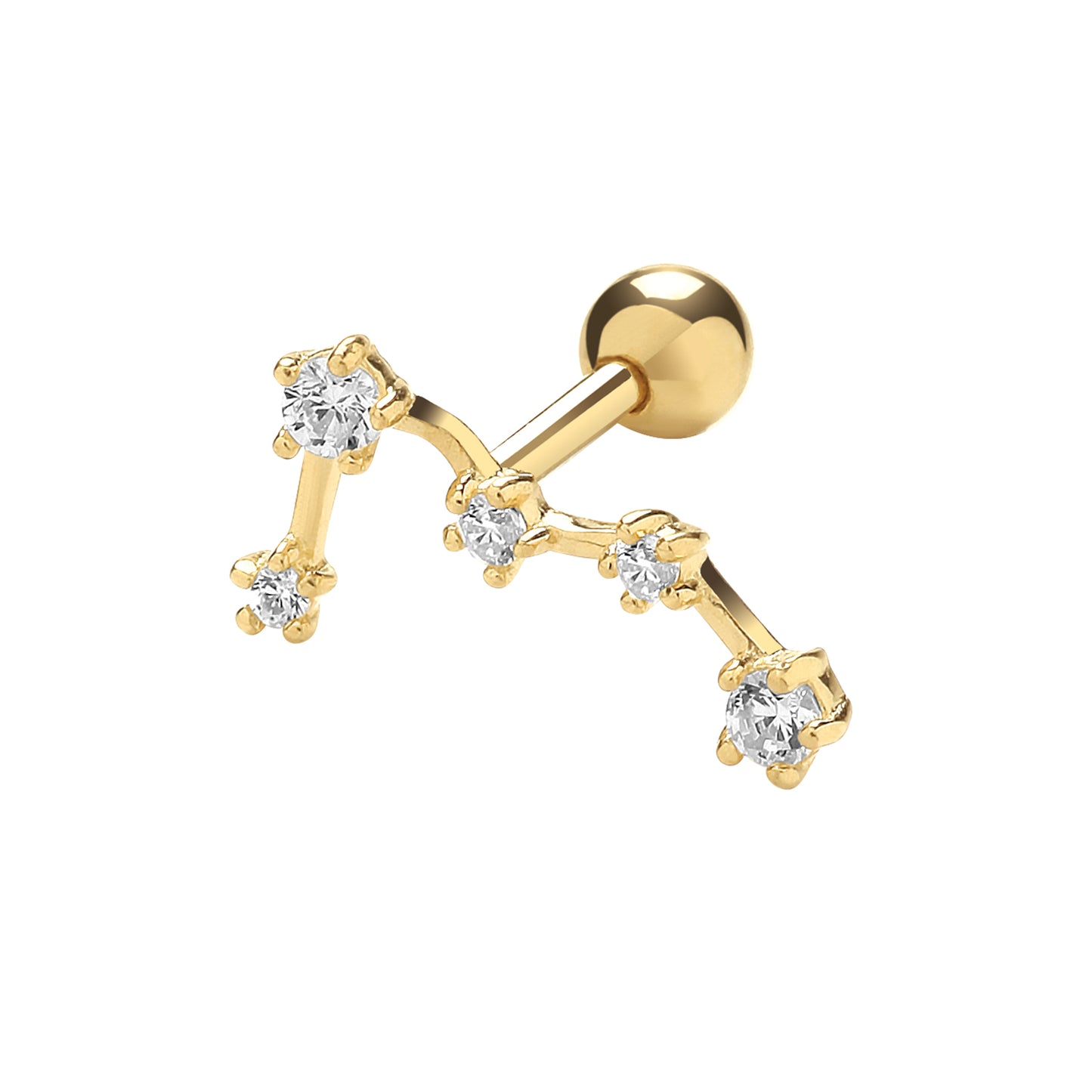 Ear Candy 9ct Gold Constellation Cartilage Stud – John Ross Jewellers