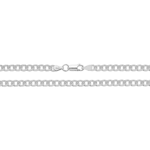 Silver Light Curb Chain - John Ross Jewellers