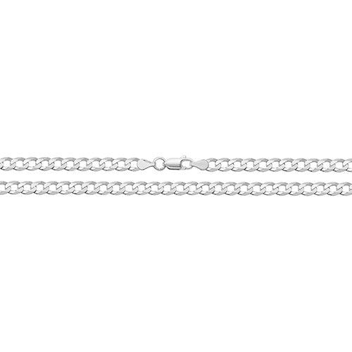 Silver Diamond Cut Close Curb Link Chain - John Ross Jewellers