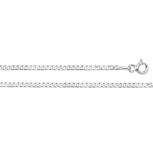 Silver Classic Slim Cross Necklace - Medium - John Ross Jewellers