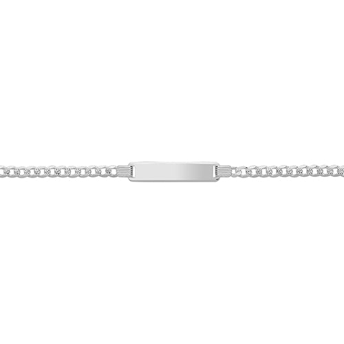 Silver 7" Curb Identity Bracelet - John Ross Jewellers