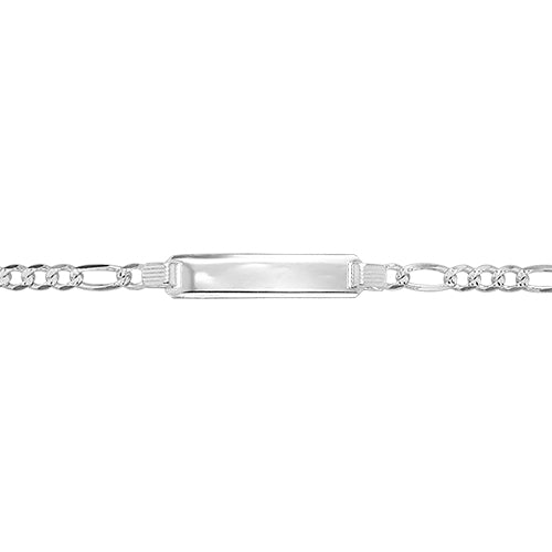 Silver 3+1 Figaro Identity Bracelet - John Ross Jewellers