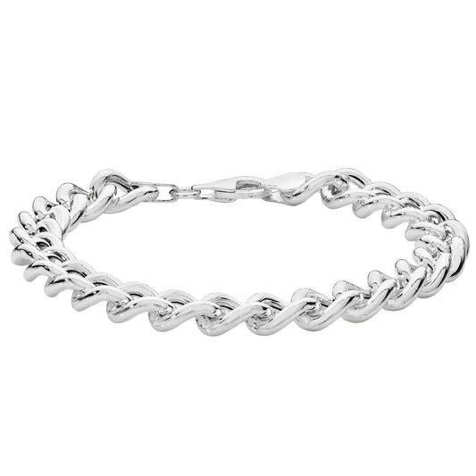 Silver Curb Link Charm Bracelet - John Ross Jewellers