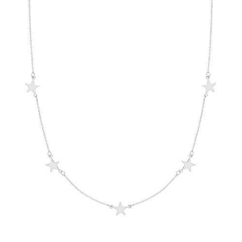 Silver Stars Necklace - John Ross Jewellers