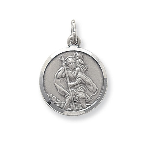 St Christopher Medal Pendant and Chain - John Ross Jewellers