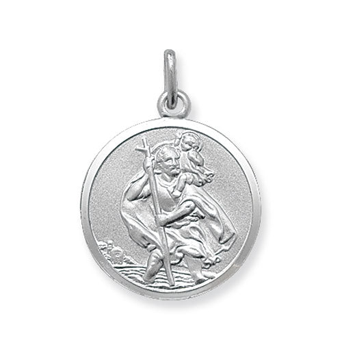 St Christopher Medal Pendant and Chain - John Ross Jewellers