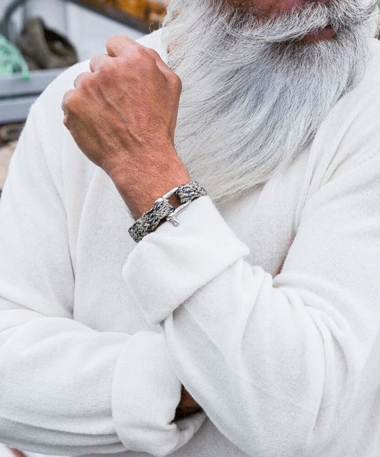 PIG & HEN Gorgeous George Navy - Sand | Silver - John Ross Jewellers