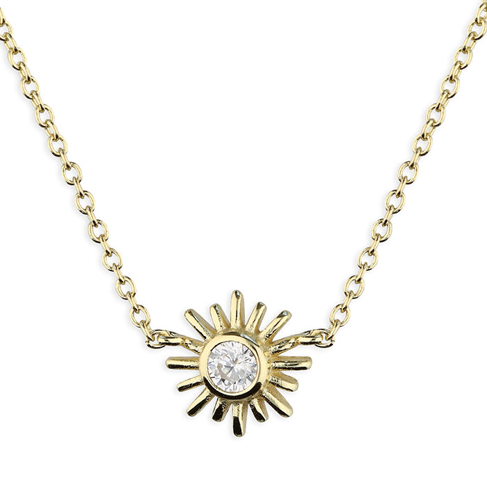 SUNSHINE CZ Sun Necklace - John Ross Jewellers
