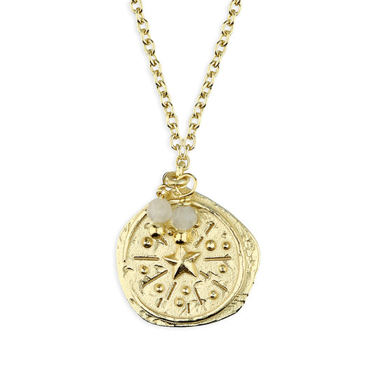 SUNSHINE Antique Style Coin Necklace - John Ross Jewellers