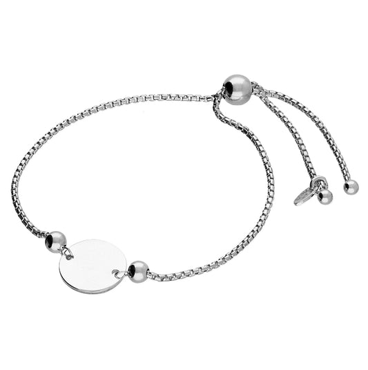 Sunshine Identity Bracelet - Silver Round - John Ross Jewellers