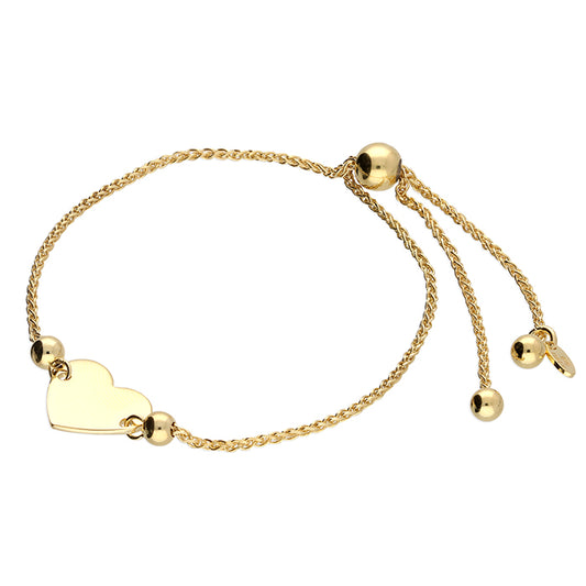 Sunshine Identity Bracelet - Gold Heart - John Ross Jewellers