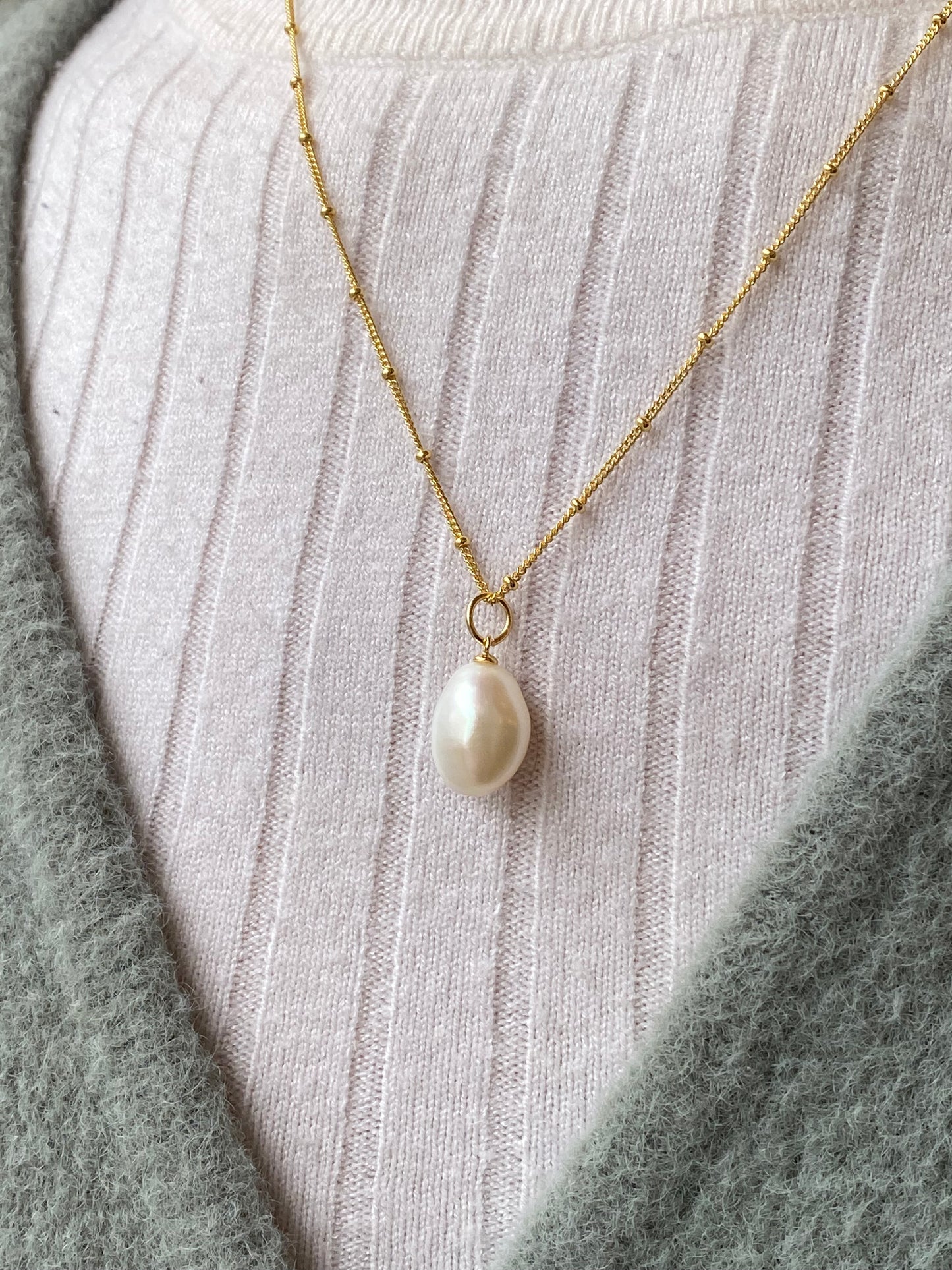 Sunshine Pearl Station Necklace - John Ross Jewellers
