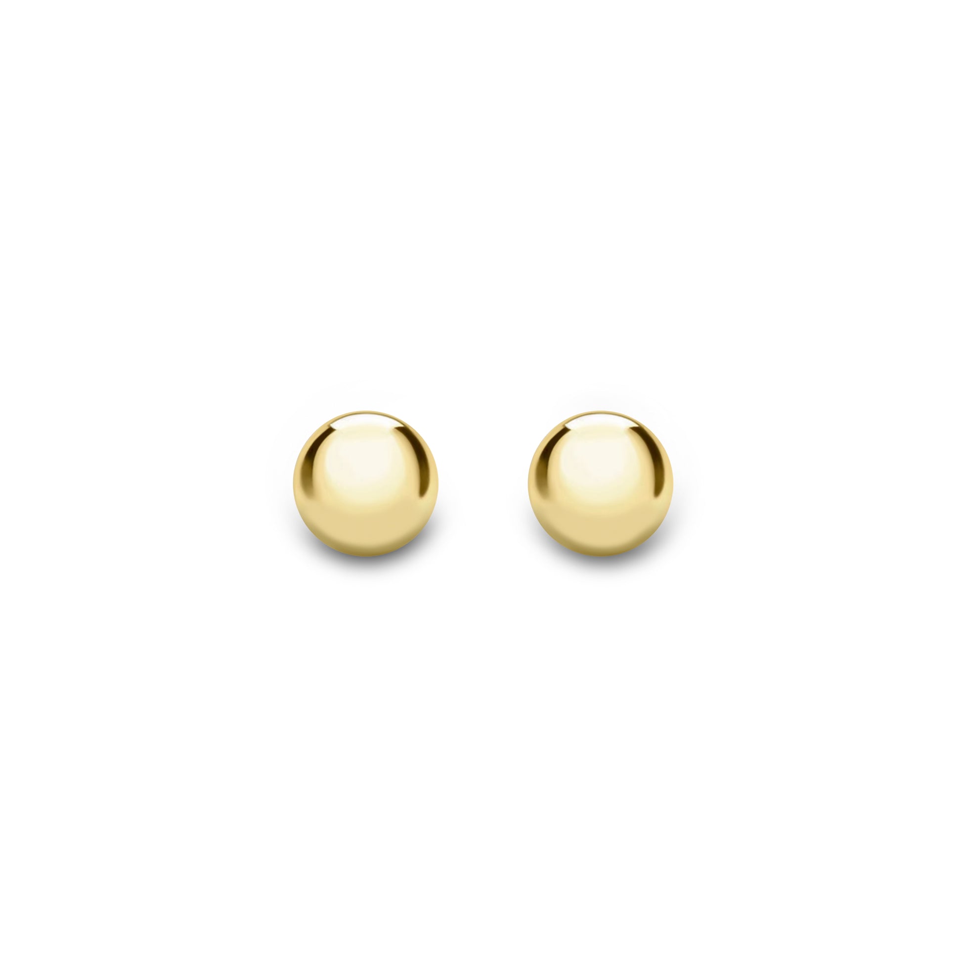 18ct Yellow Gold 5mm Ball Stud Earrings - John Ross Jewellers