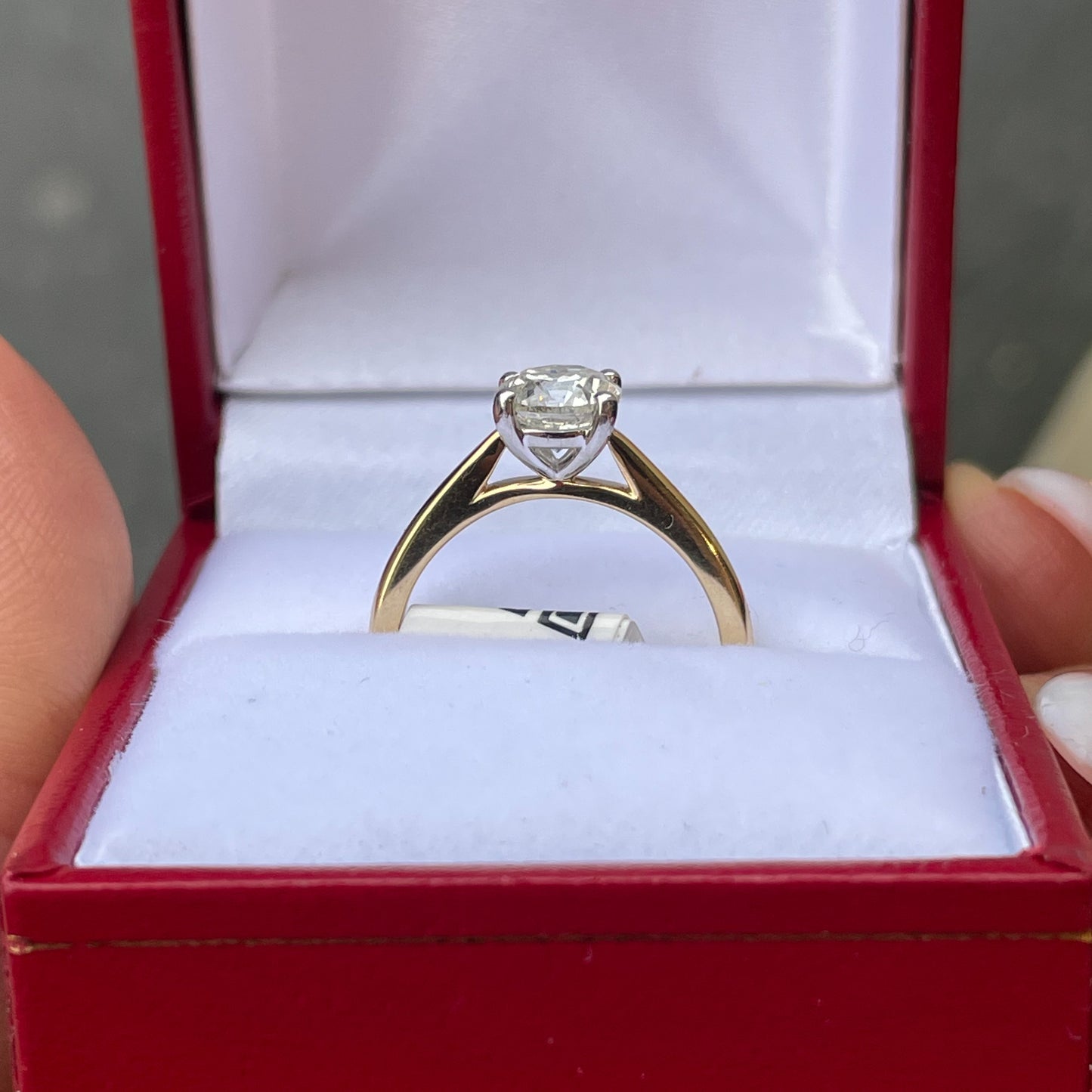 18ct Gold 0.99ct FG SI2 Four Claw Diamond Solitaire Ring - John Ross Jewellers