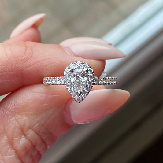 Platinum Kennedy Engagement Ring - 0.78ct - John Ross Jewellers