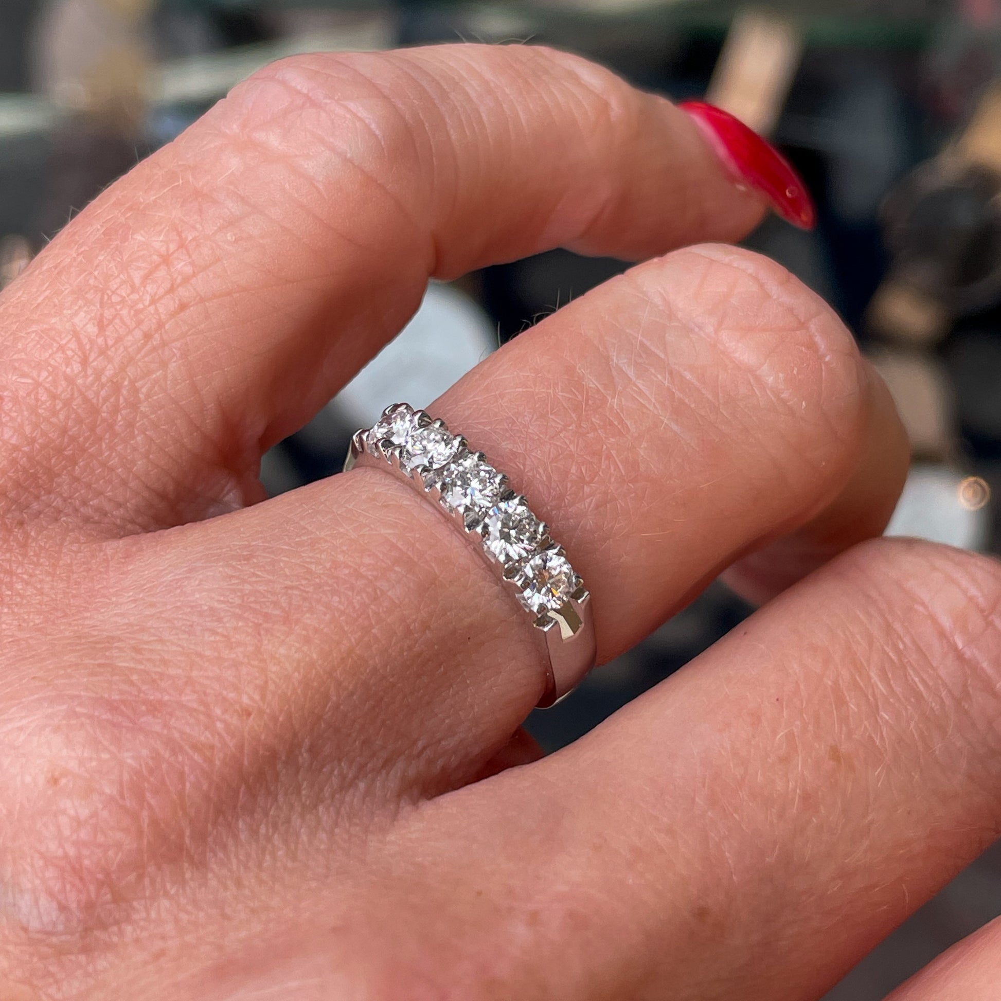 18ct White Gold Diamond Eternity Ring 0.61ct - John Ross Jewellers