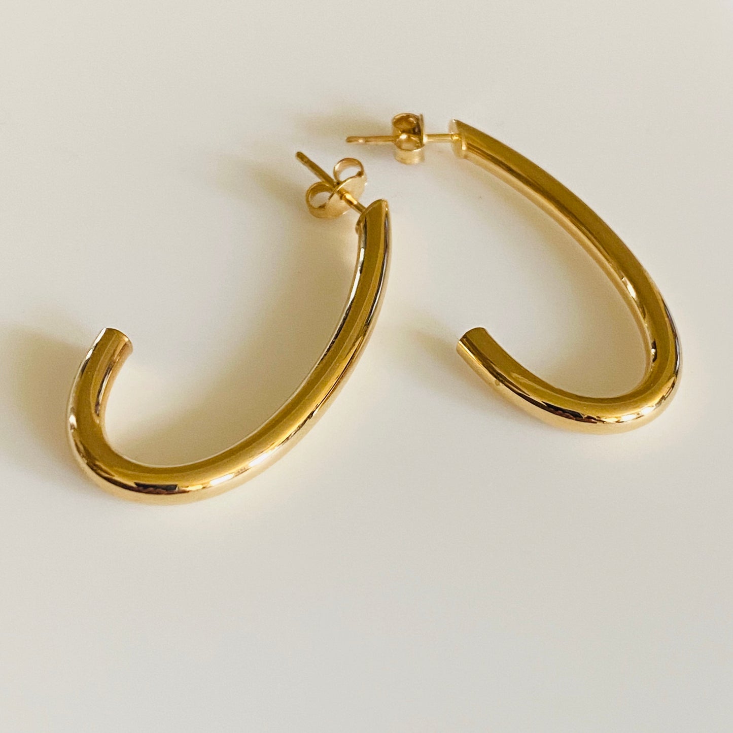 9ct Gold Classic Long Drop Earrings - John Ross Jewellers