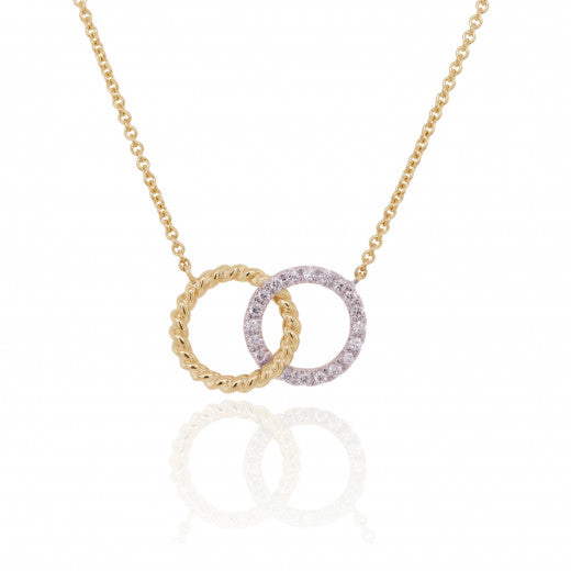 9ct Gold Diamond Unity Necklace - John Ross Jewellers