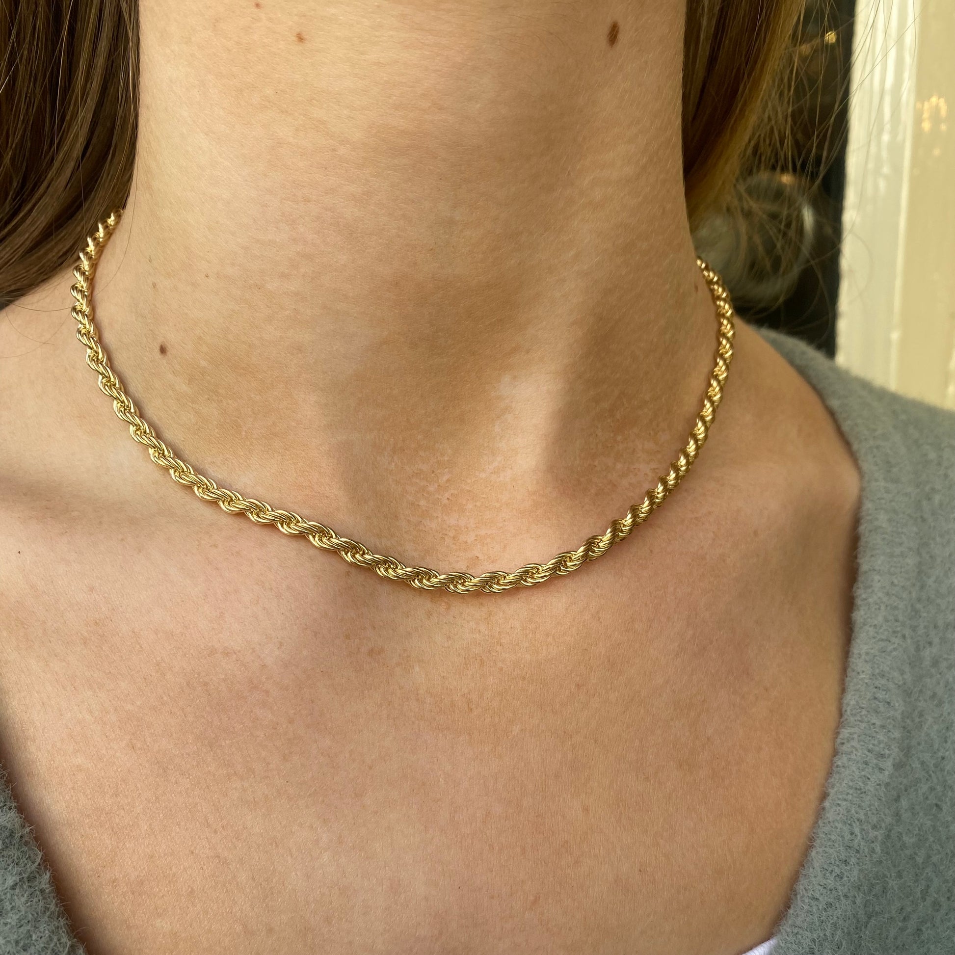 9ct Gold Solid Rope Chain - John Ross Jewellers