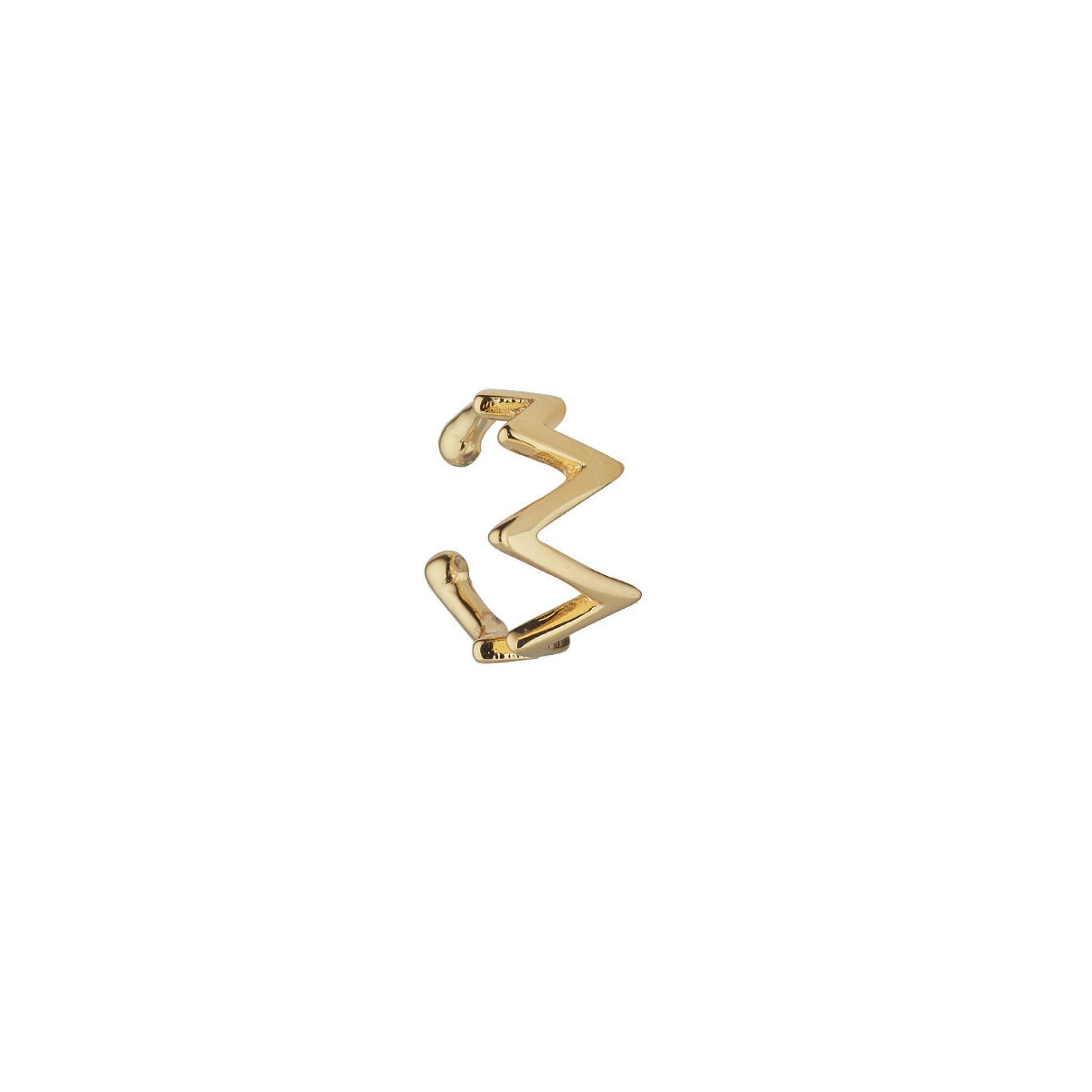Ear Candy Zigzag Cuff Gold Plated - John Ross Jewellers