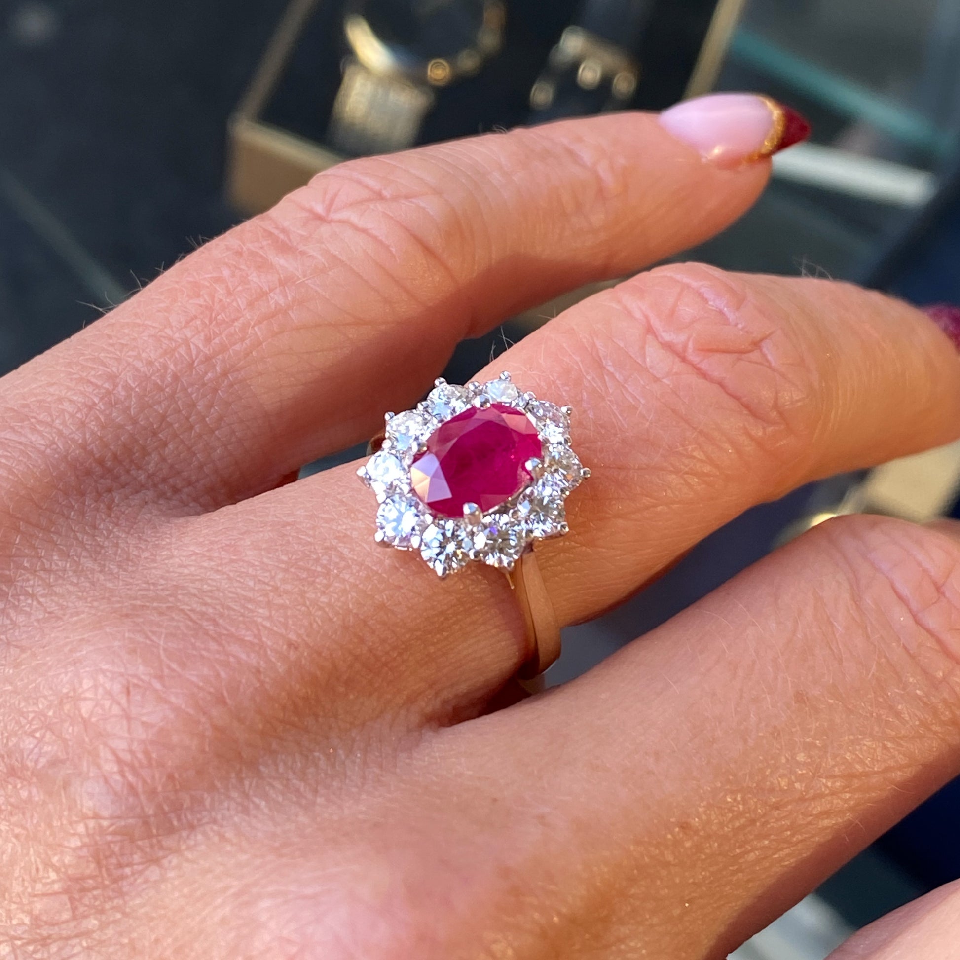 18ct Gold Ruby & Diamond Ring - John Ross Jewellers