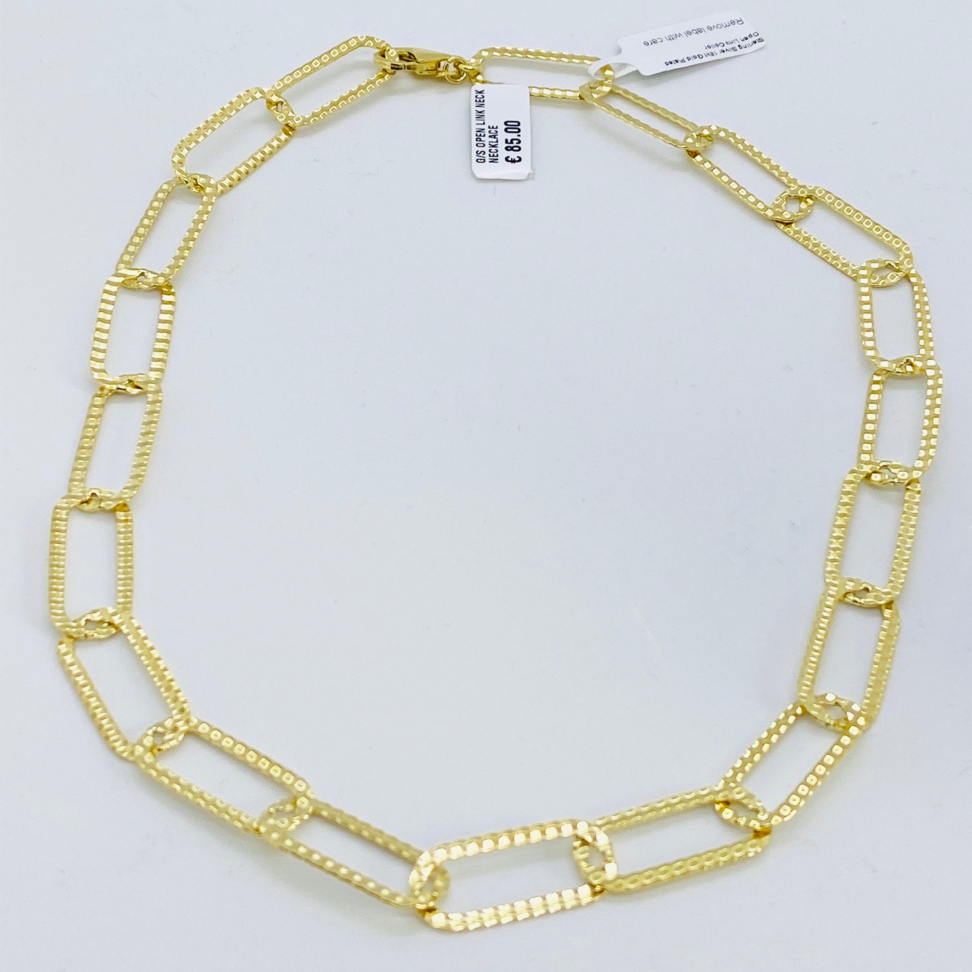 SUNSHINE Paper Clip Necklace - Gold - John Ross Jewellers