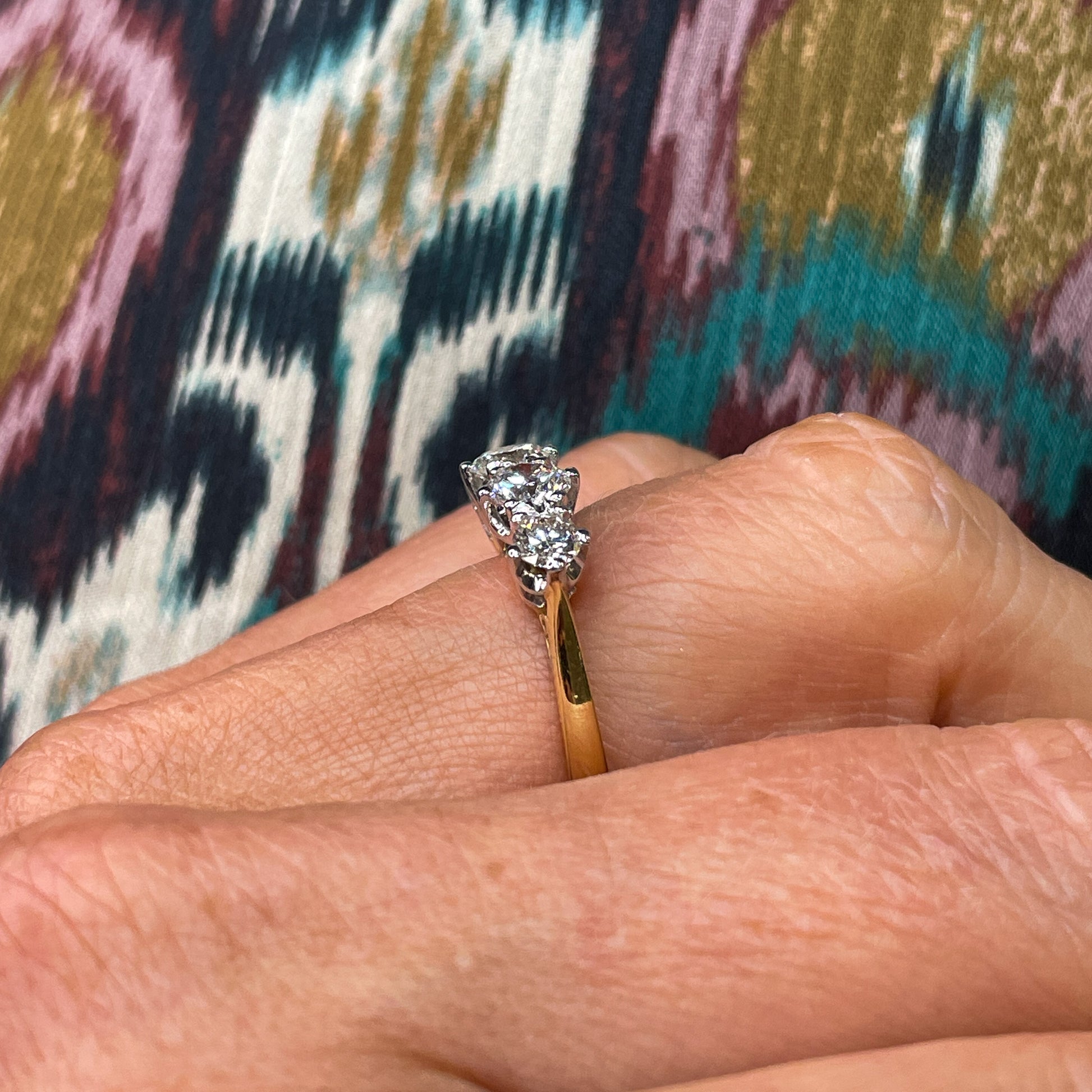 18ct Gold Four Stone Loop Diamond Eternity Ring | 1.20ct - John Ross Jewellers