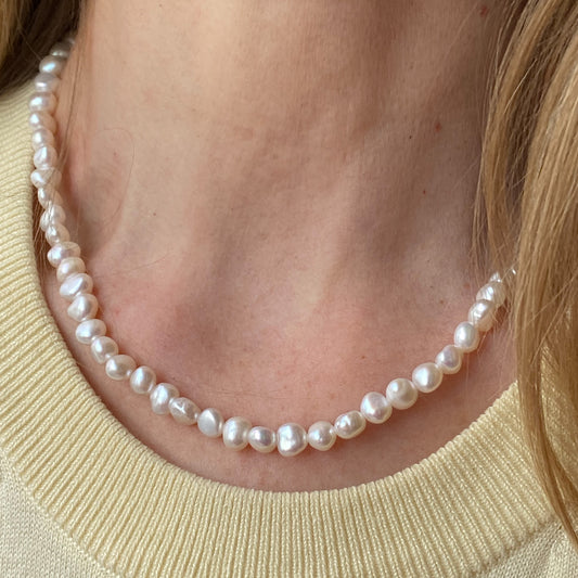 Silver Freshwater Pearl Necklace - John Ross Jewellers