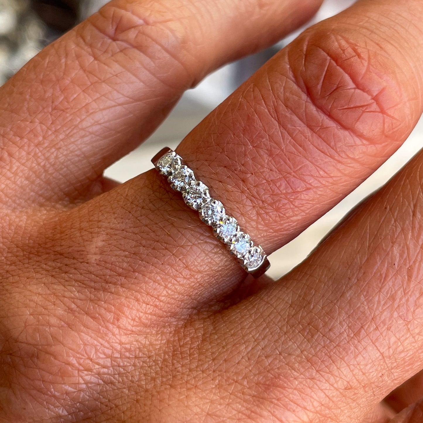 Platinum Diamond Set Wedding/Eternity Ring - John Ross Jewellers