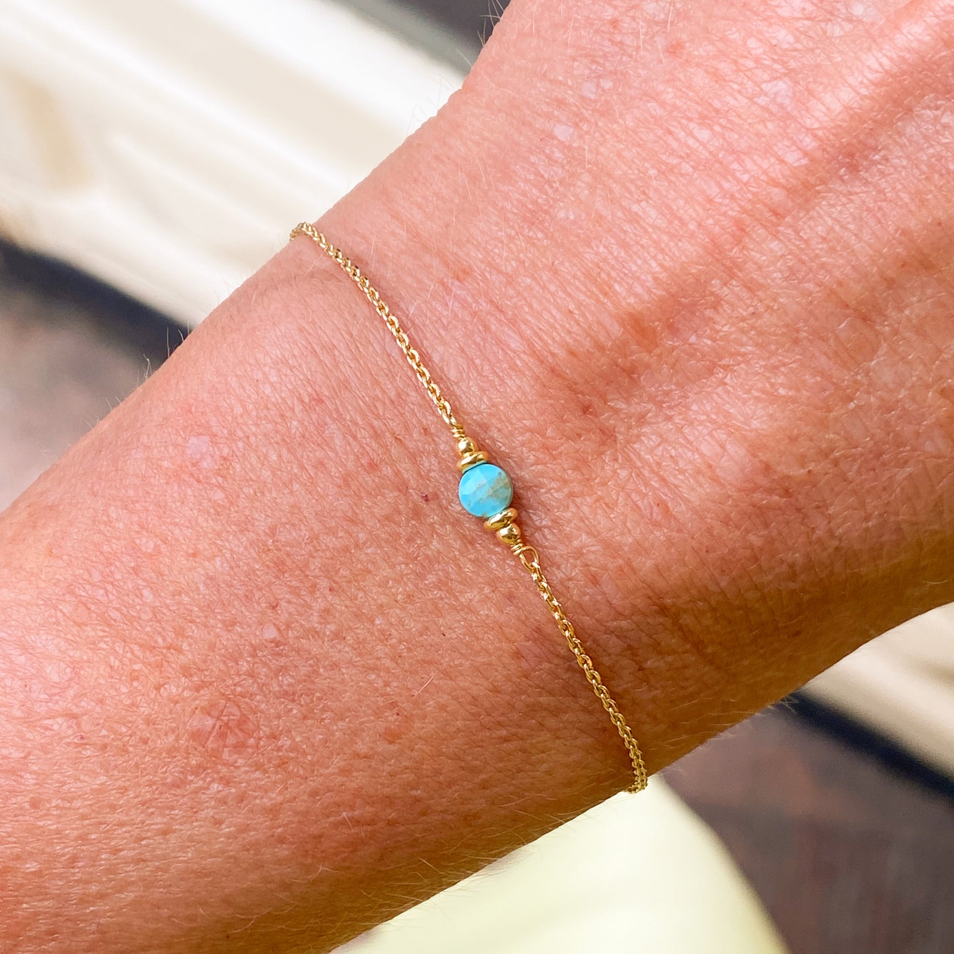 Sunshine Simple Turquoise Nugget Bracelet - John Ross Jewellers