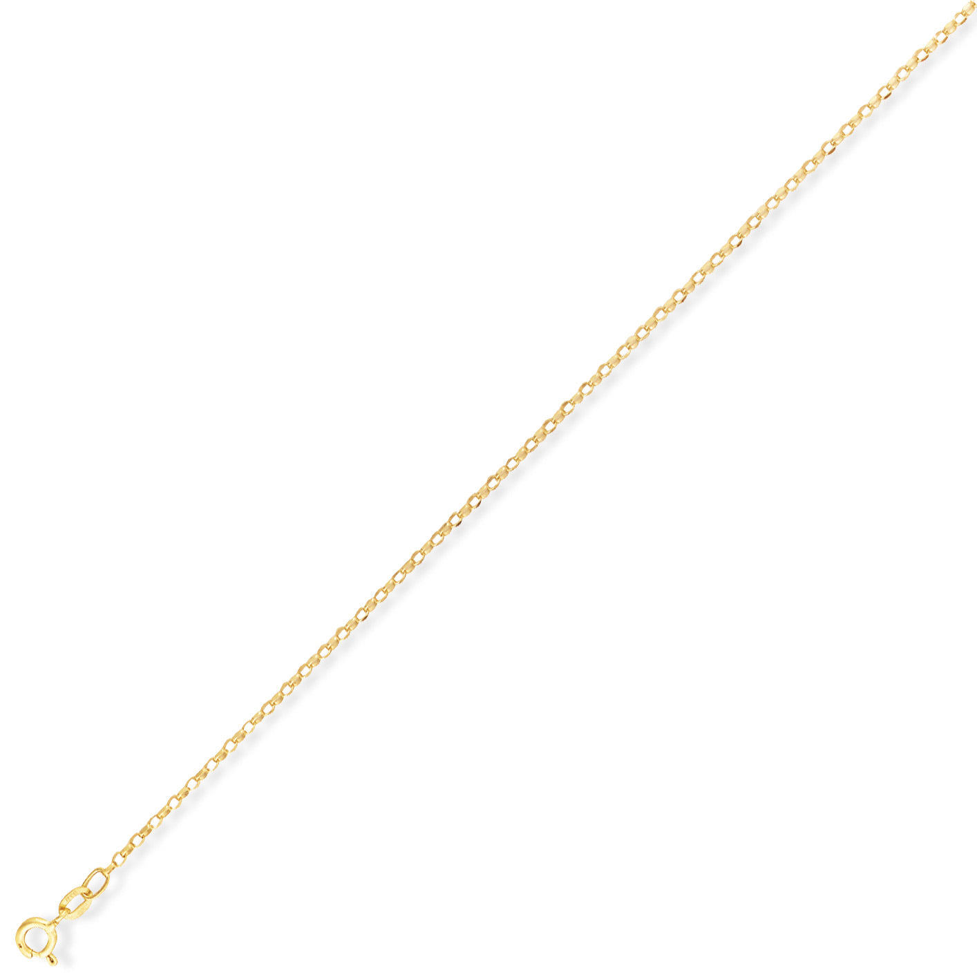 9ct Gold 20" Premium Quality Diamond-Cut Belcher Chain - John Ross Jewellers
