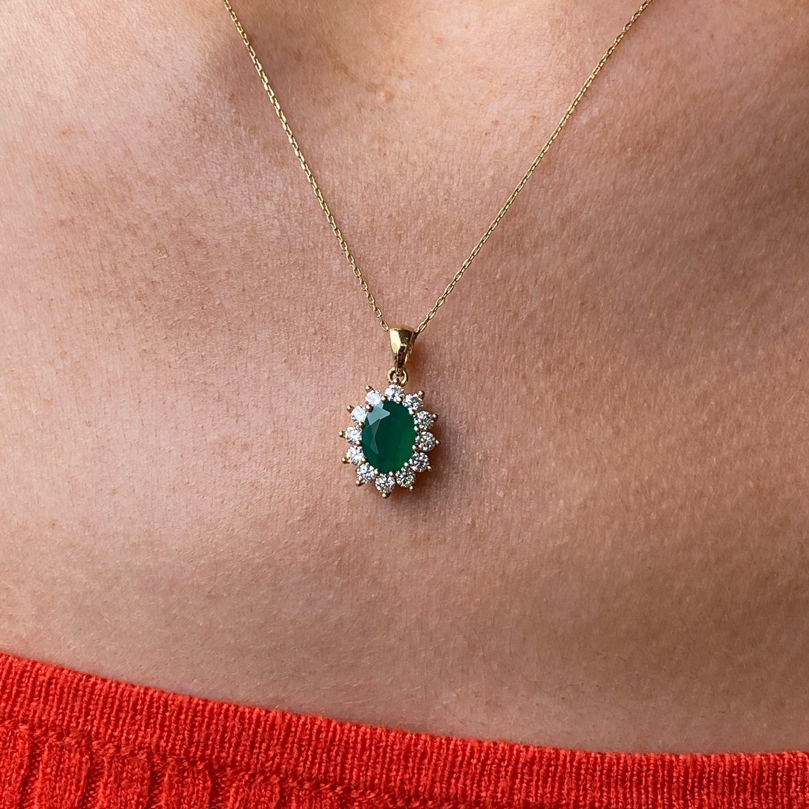 Copper Wrapped Green Agate Slice Pendant – Gailavira Jewelry