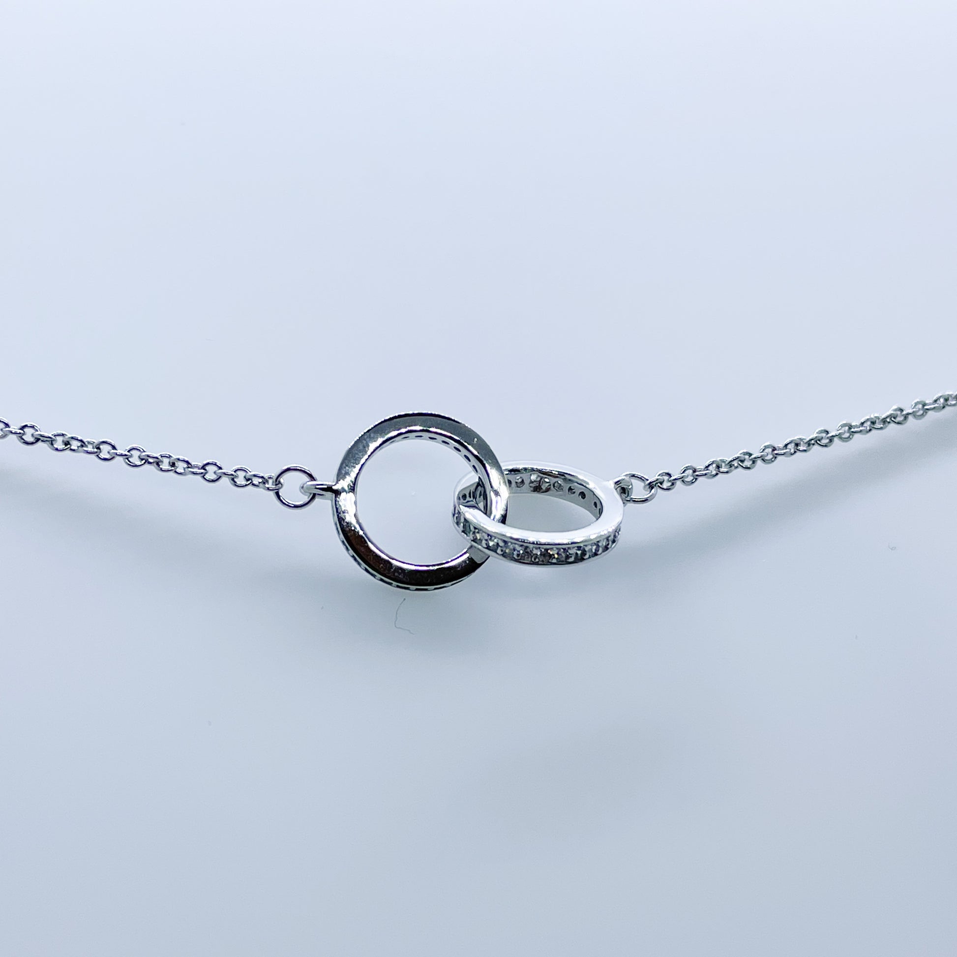 Silver Pretty CZ Unity Necklace - John Ross Jewellers