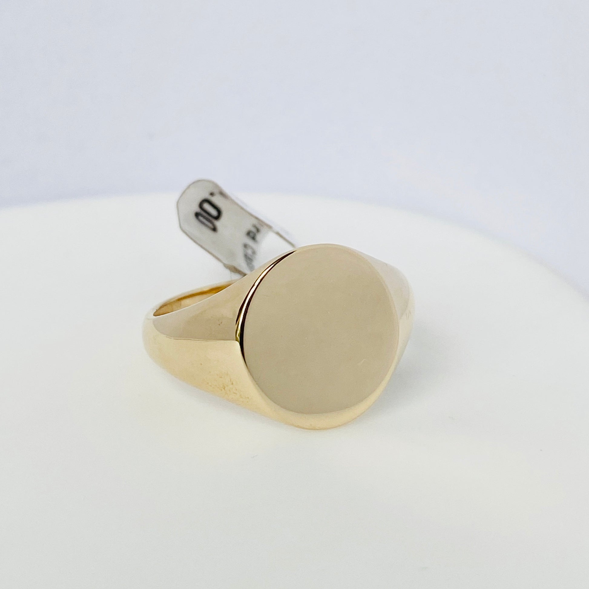 9ct Gold Gents Oval Signet Ring - John Ross Jewellers